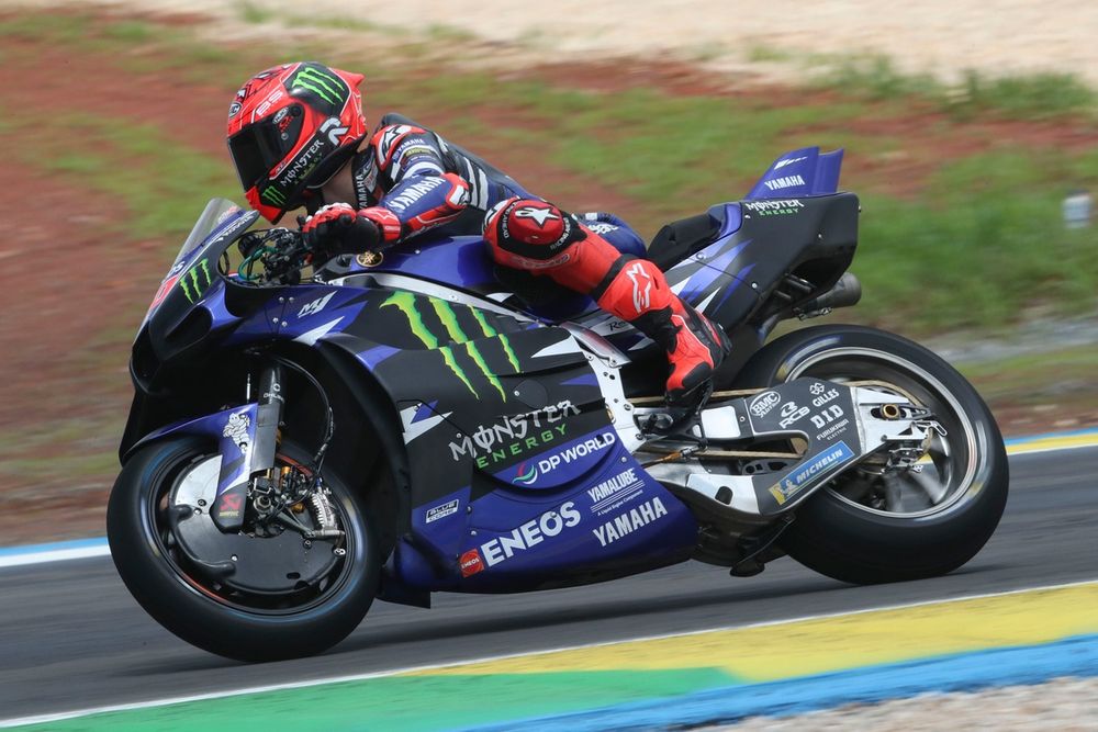 De eerste MotoGP-training in Brazilië was niet makkelijk voor Quartararo.