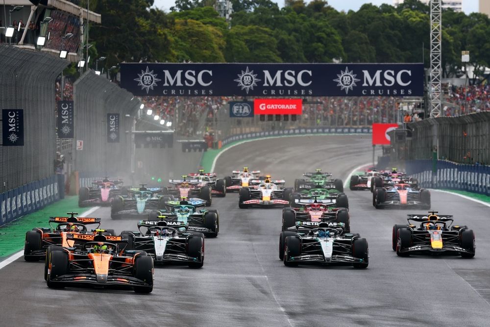 La increíble parrilla de salida del GP de Brasil de F1: filas y posiciones