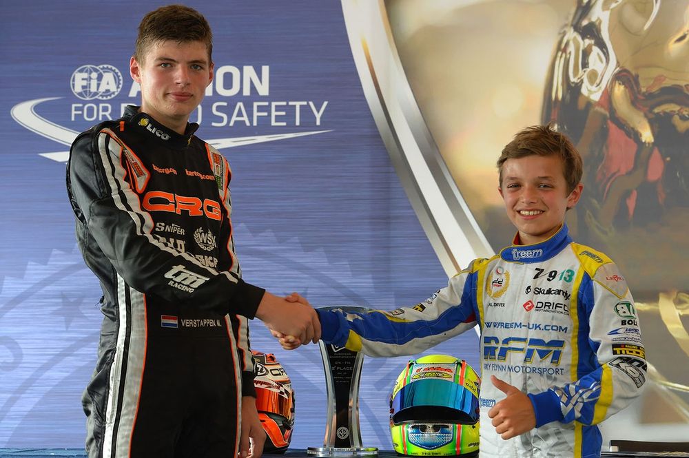 Lando Norris, European Champion 2013 with Max Verstappen