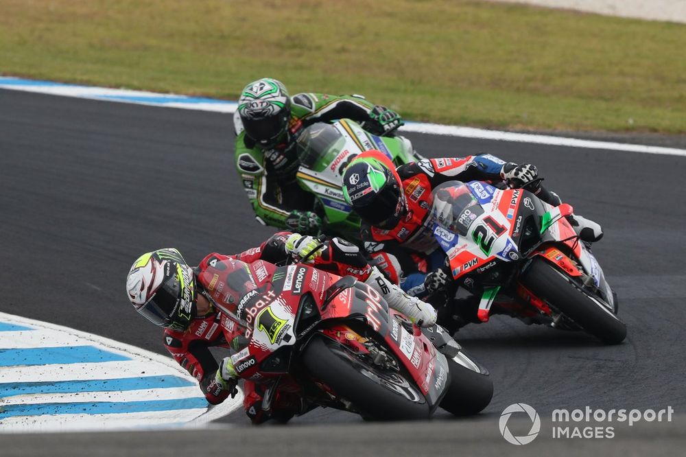 Álvaro Bautista, Aruba.It Racing - Ducati, Michael Ruben Rinaldi, Team Motocorsa Racing, Alex Lowes, Kawasaki Racing Team WorldSBK