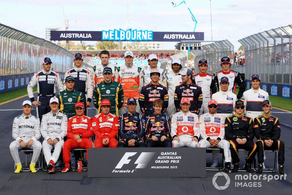 No fewer than six world champions featured on the 2012 grid, plus 2016 victor Nico Rosberg