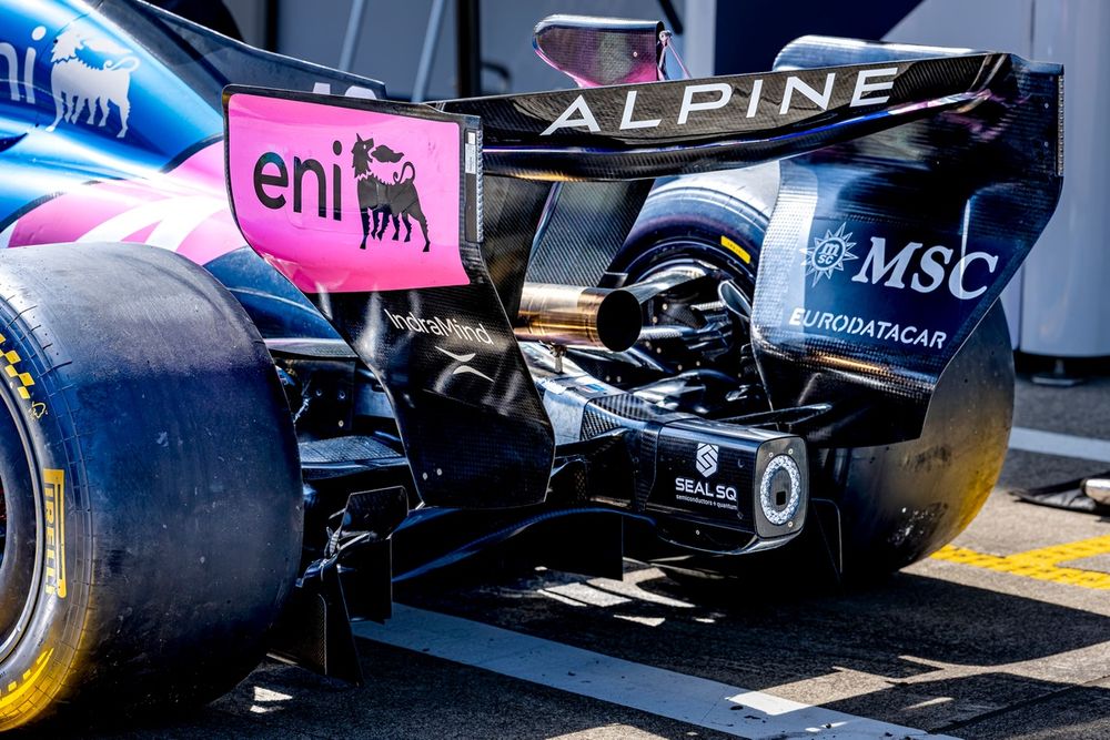Alpine novel rear wing assembly made a comeback in Monza