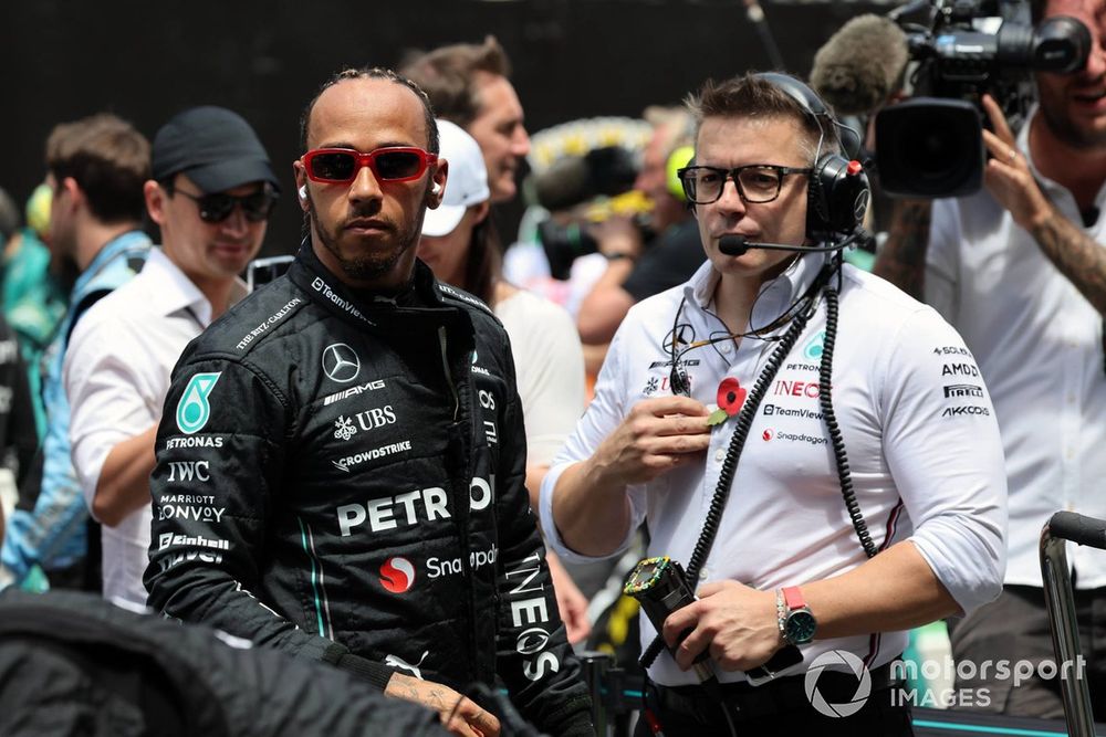 Lewis Hamilton y Peter Bonnington, Ingeniero Jefe de Carrera