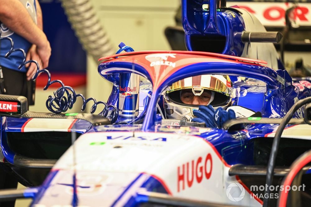 Daniel Ricciardo, VCARB 01, in the garage 
