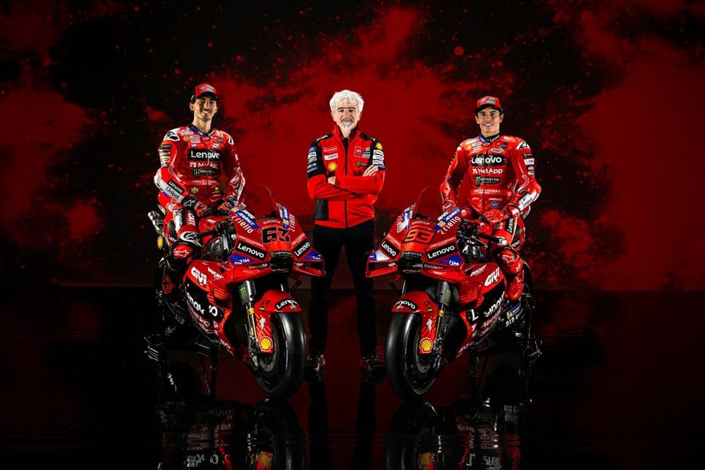 Francesco Bagnaia, Ducati Team, Gigi Dall’Igna, Ducati general manager, Marc Marquez, Ducati Team