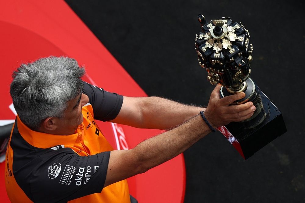 Peter Prodromou, capo dell'aerodinamica della McLaren può festeggiare
