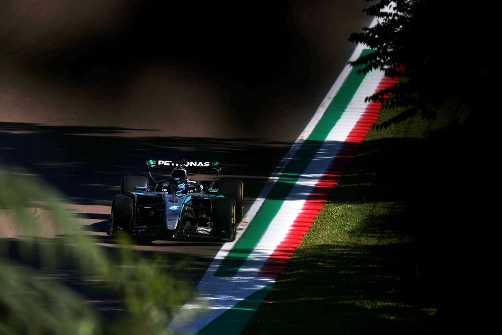 Russell showed glimpses of good pace and could yet be a factor in the race