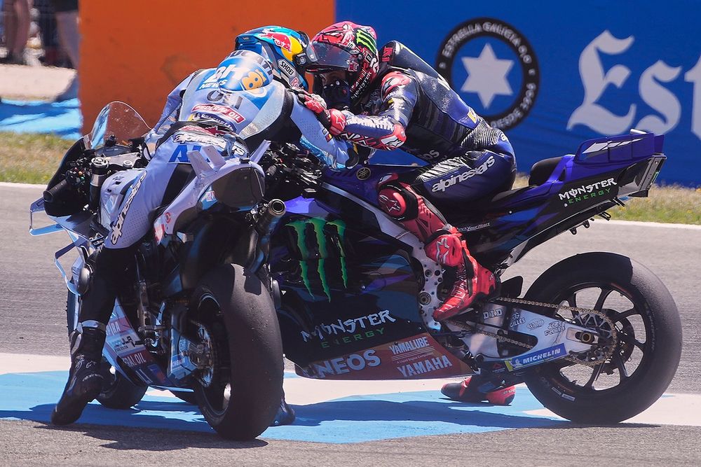 Álex Márquez viert zijn zege in Jerez met nummer twee Fabio Quartararo.