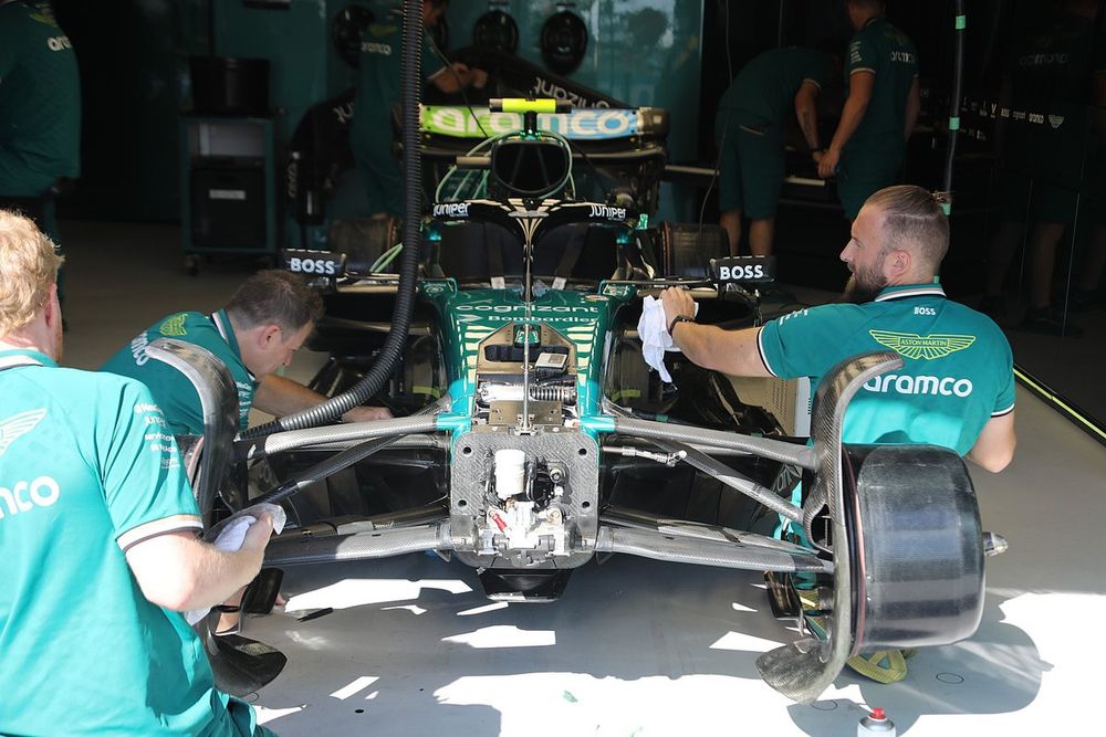 Detalle técnico del Aston Martin AMR24