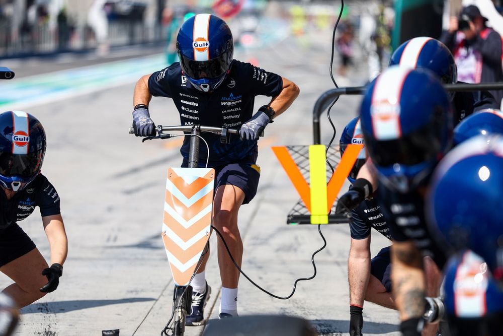 Williams se prepara para un pitstop