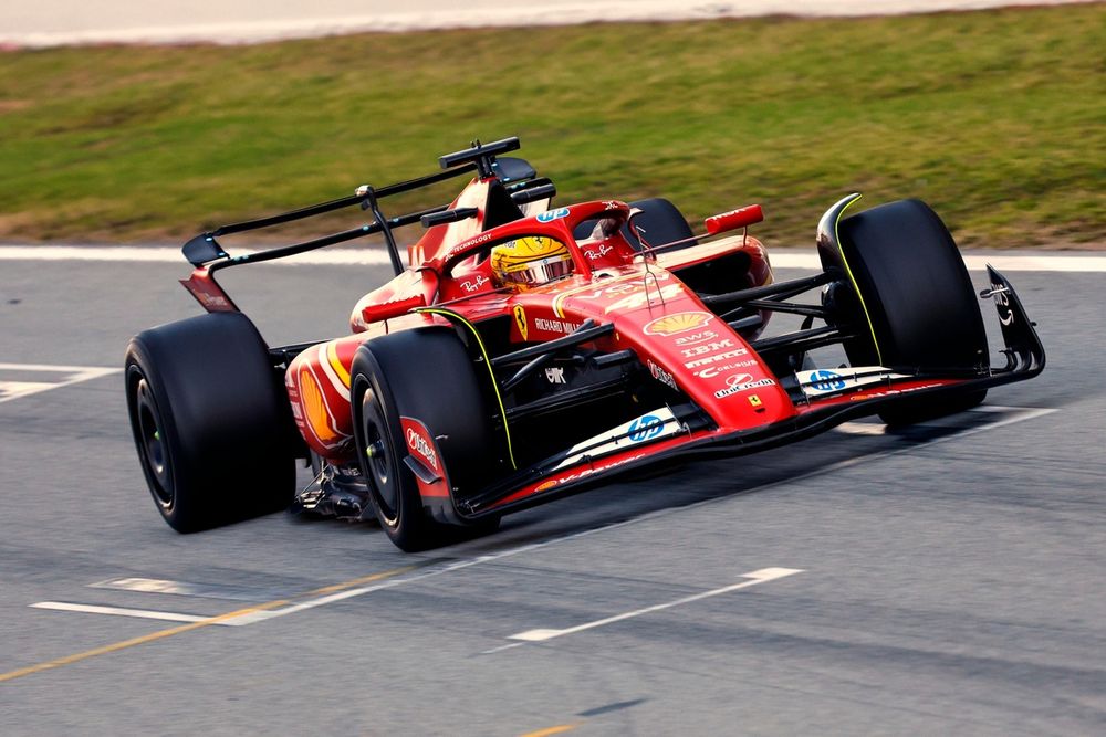 Lewis Hamilton, Ferrari during Pirelli test