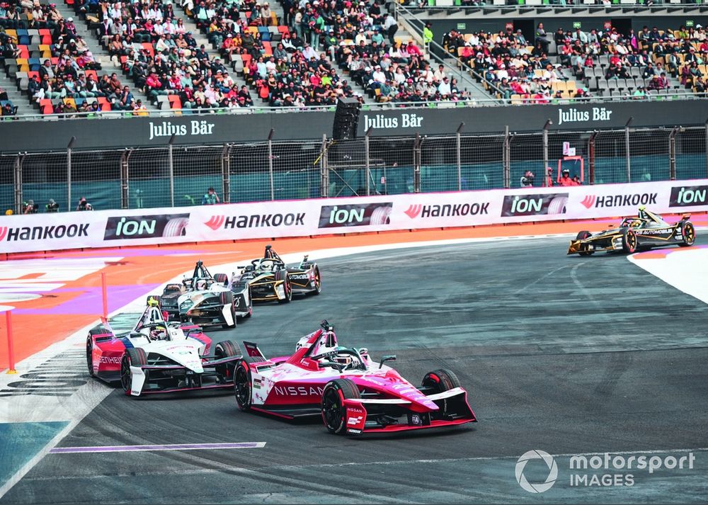 Rowland leads the Formula E standings after wins here 
in Mexico City and Jeddah