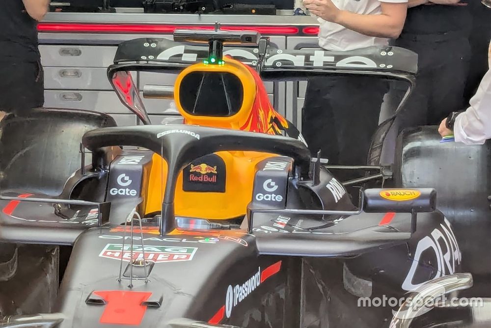 L'ala posteriore scarica della Red Bull vista a Monza