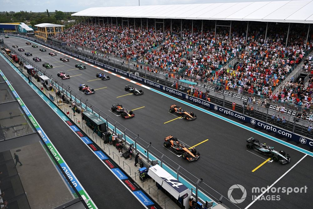Parrilla de salida para la carrera de F1: filas y posiciones en Miami