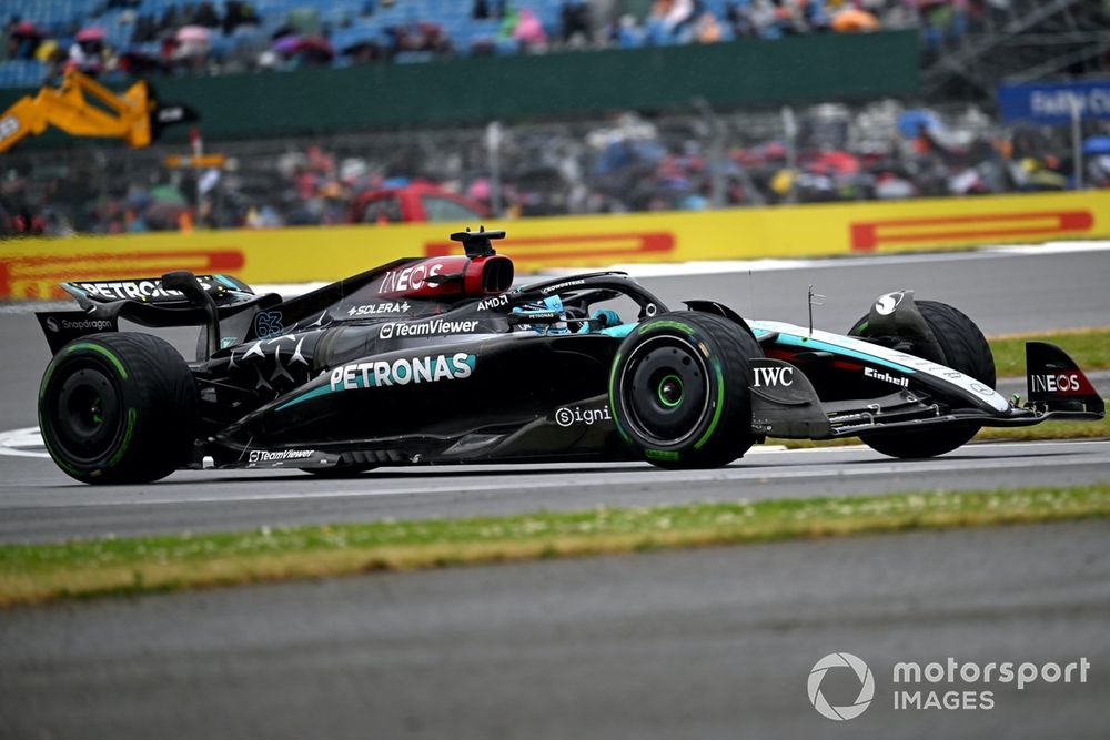 F1 Gran Bretaña: Russell gana la pole, Verstappen 4° y Checo Pérez eliminado en Q1