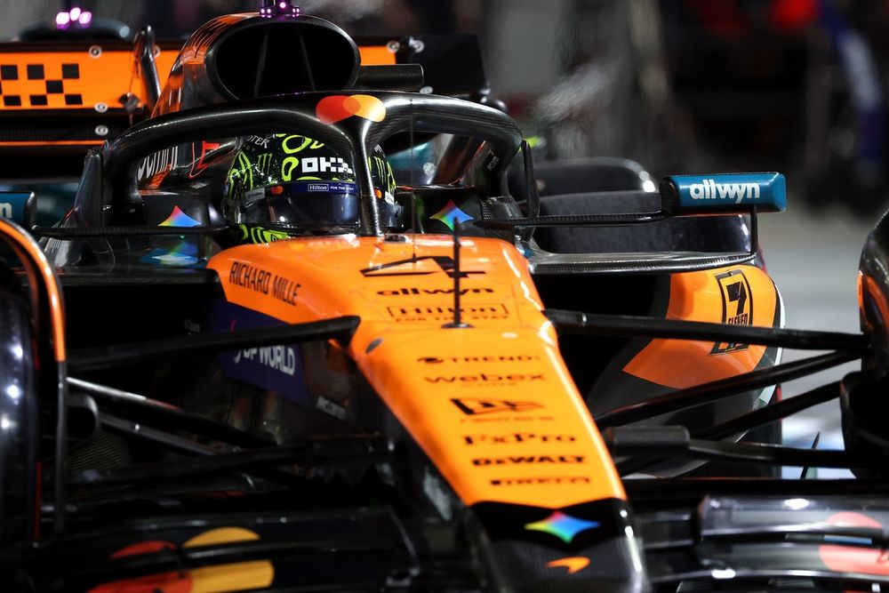 Norris, vice-líder do campeonato de pilotos, ficou apenas com a quinta posição no grid do GP de Singapura.