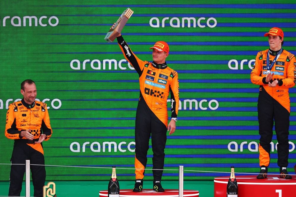 Lando Norris a terminé deuxième du GP d'Espagne.