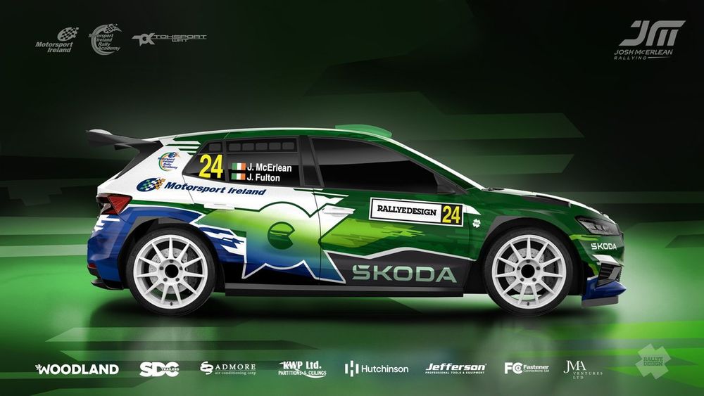 Josh McErlean, James Fulton, Skoda Fabia RS Rally2