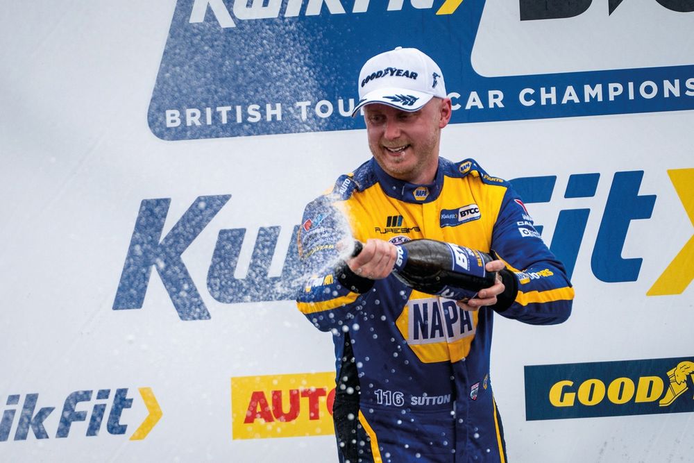 Sutton celebrates his crowning achievement at Silverstone in September