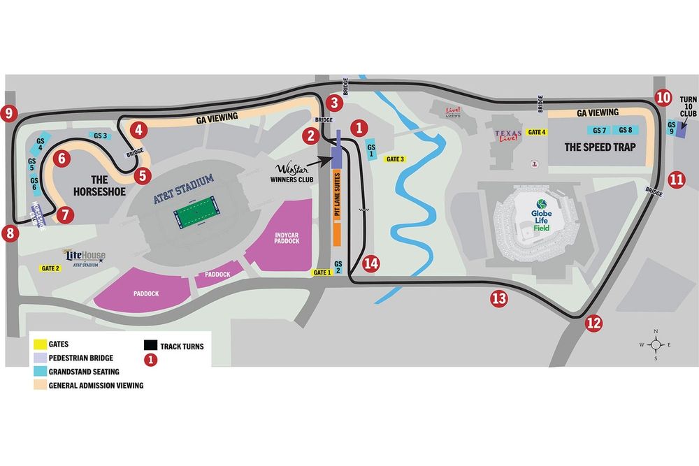 GP Arlington track map