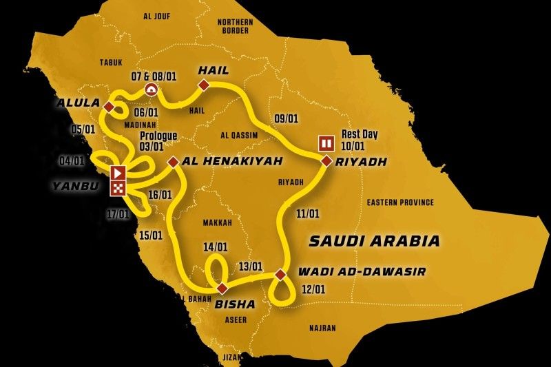 Trasa Rajdu Dakar 2026