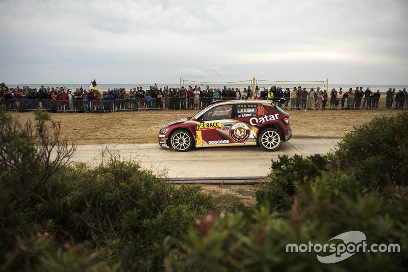 Nasser Al-Attiyah lors du Rallye d'Espagne 2015, sa dernière épreuve WRC en date jusqu'ici.