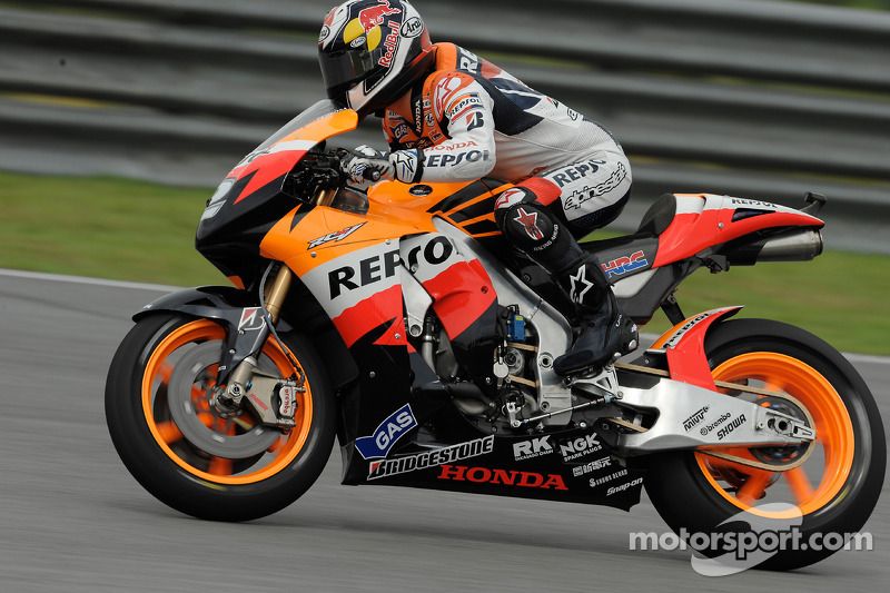 Dani Pedrosa en 2008 con la Honda RC212V
