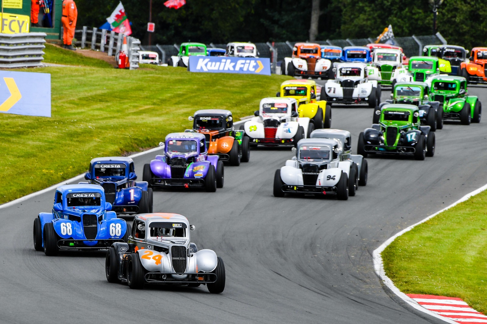 Pape was one of three drivers to secure a double Legends win