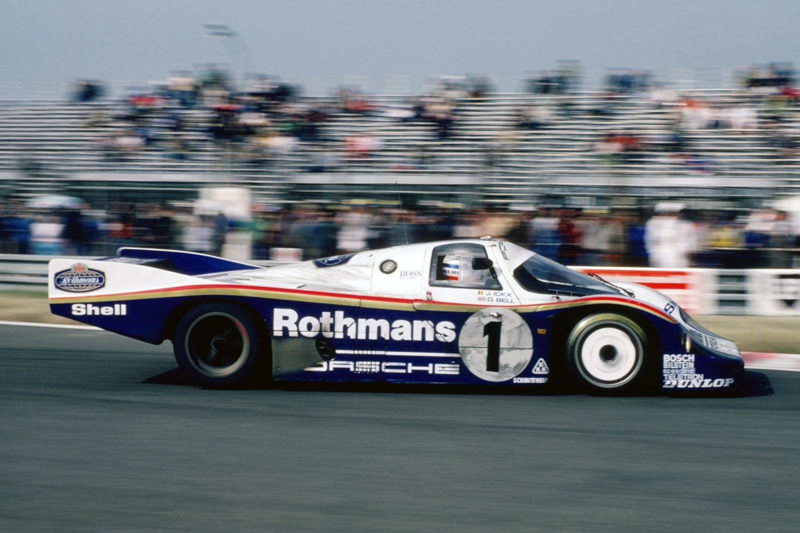 El Porsche 956 ganador de las 24 Horas de Le Mans en 1982, 1983, 1984 y 1985.