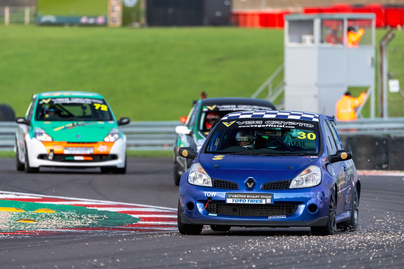 Ransom was in the thick of the Clio action and won second race