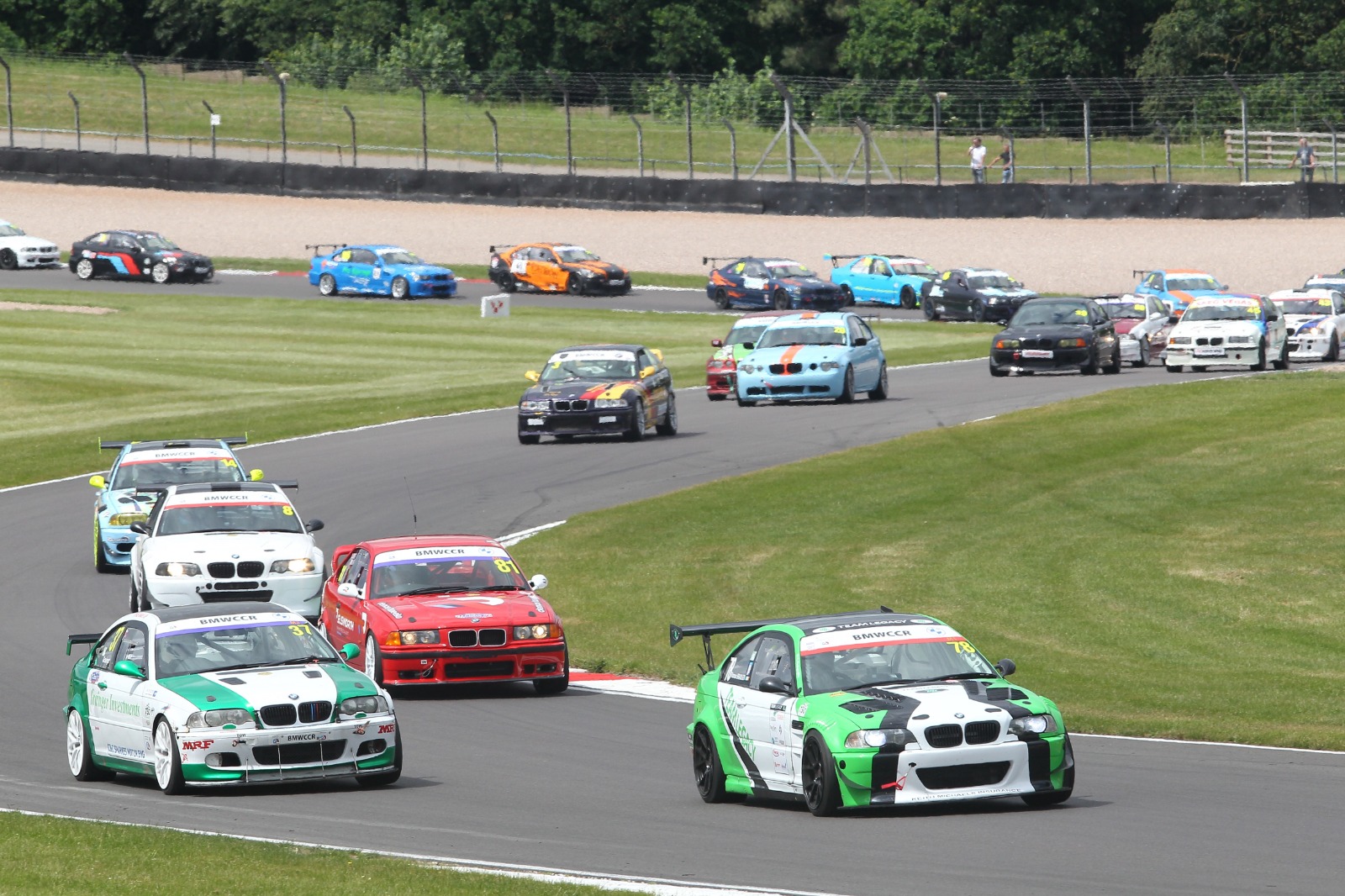 In addition to the historic grids, there was also a huge field of 750MC BMWs