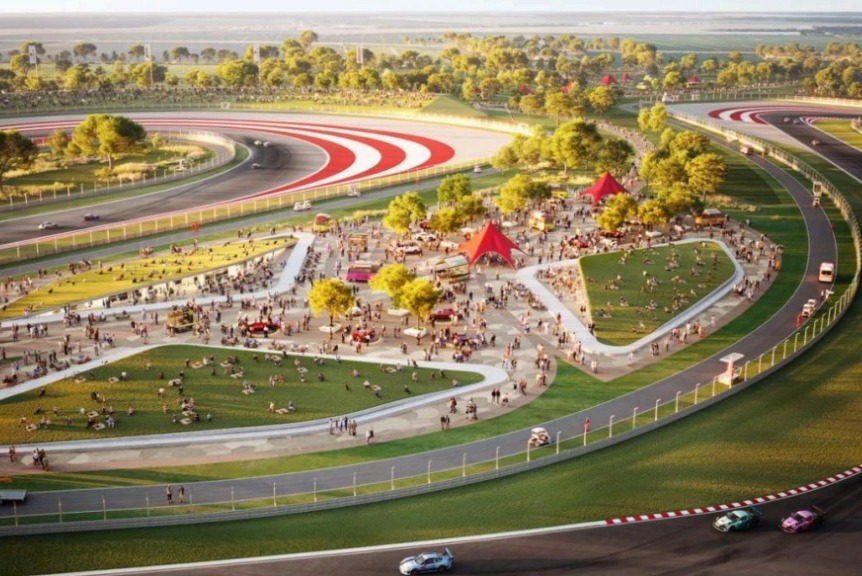 Render van het aan te leggen Circuit of Denmark