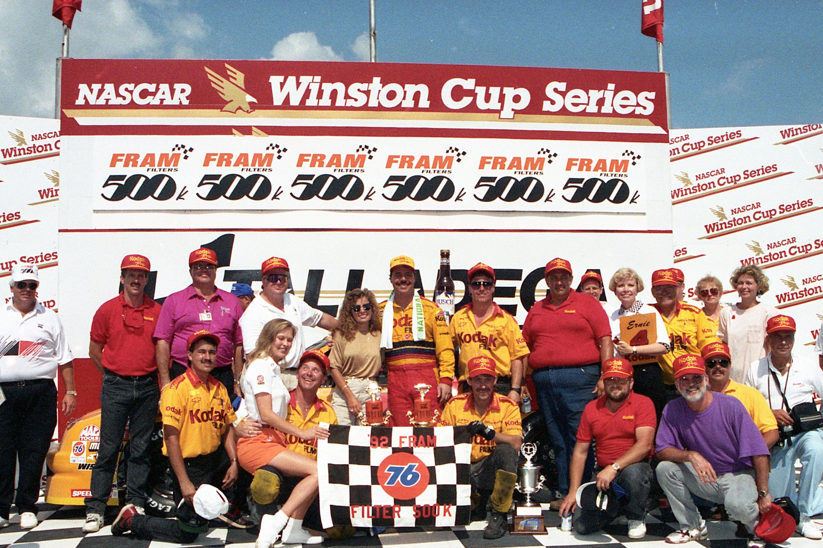 Ernie Irvan after 1992 Talladega win