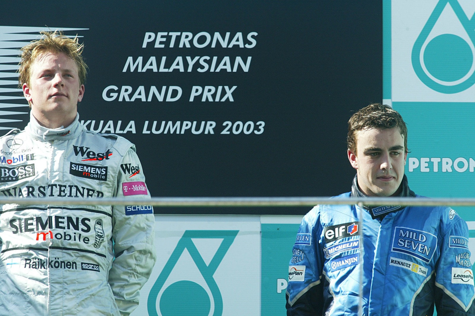 A much younger Fernando Alonso claimed his maiden pole position here at Sepang in 2003 and finished on the podium with first-time winner Kimi Raikkonen