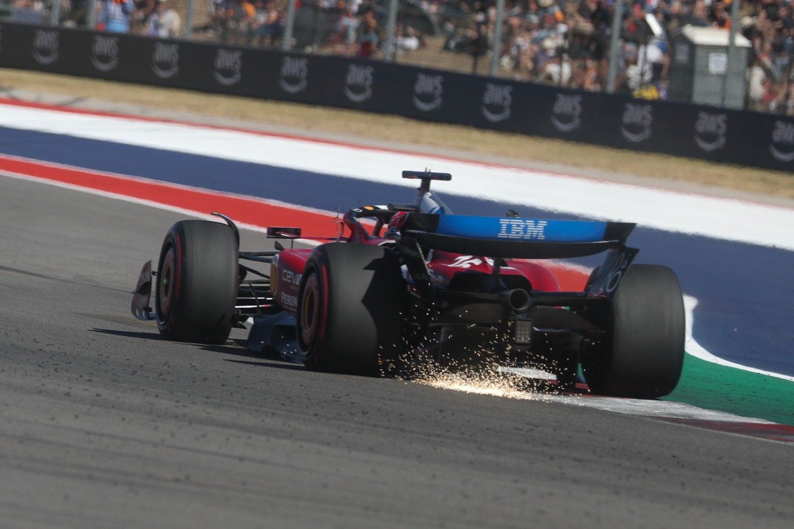 Previous generation of F1 cars made heavy weather of COTA's bumps