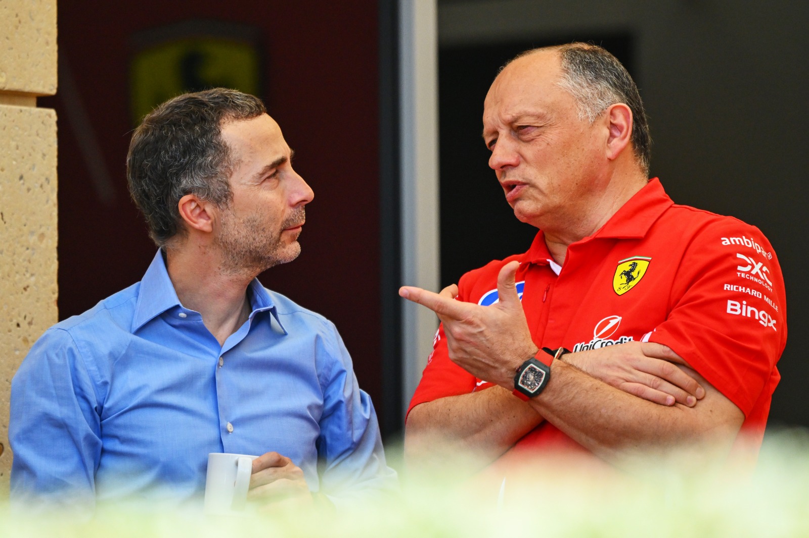 Nicolas Todt and Fred Vasseur