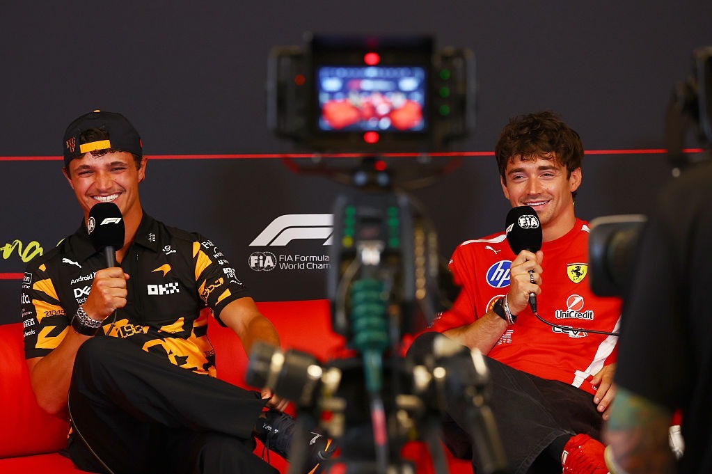 Norris and Leclerc made it to the conference, but not promptly enough for the authorities