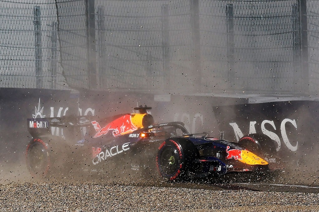 Verstappen's crash brought out yellow flags, but the decision to 'upgrade' to double yellows can only come from race control