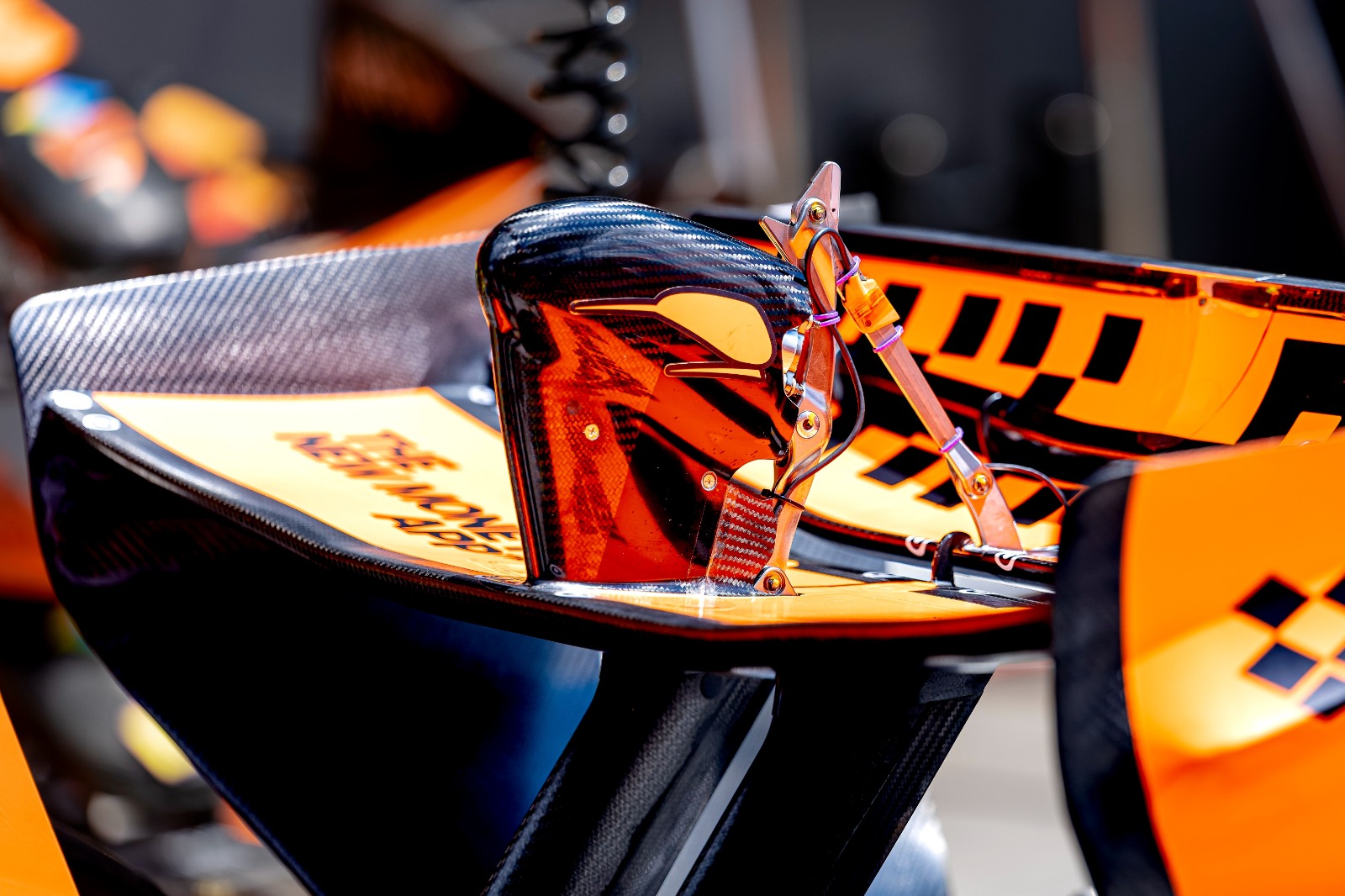 In Hungary McLaren began evaluating its own version of the pivoting rear wing pioneered by Ferrari and Red Bull