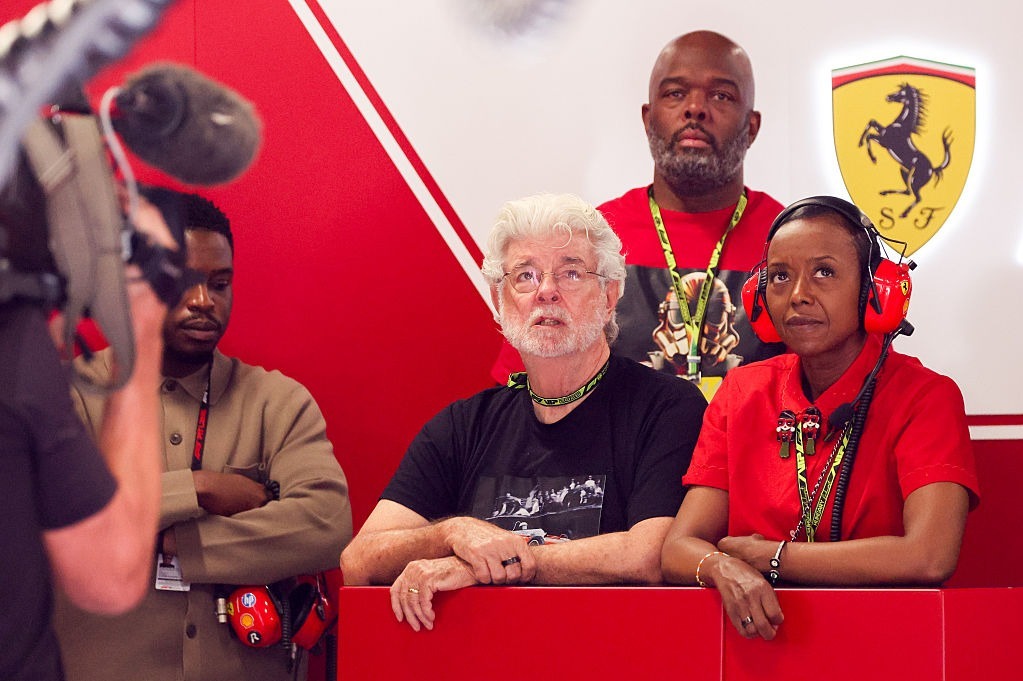 Lucas and his wife, Mellody Hobson, were guests of Ferrari at the recent Hungarian GP