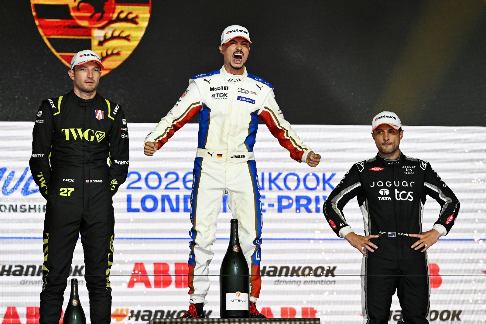 The 2025-26 championship podium: Dennis was furious with Wehrlein