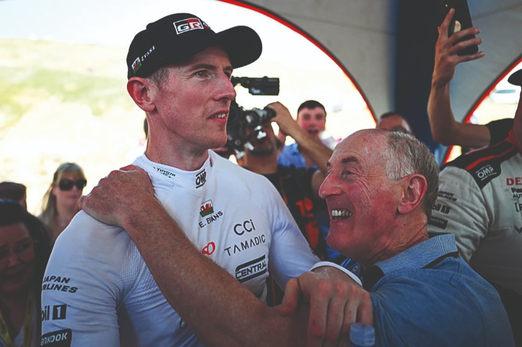 Former rally driver Evans Sr is so proud of his boy’s achievement after “a long, long, long journey”