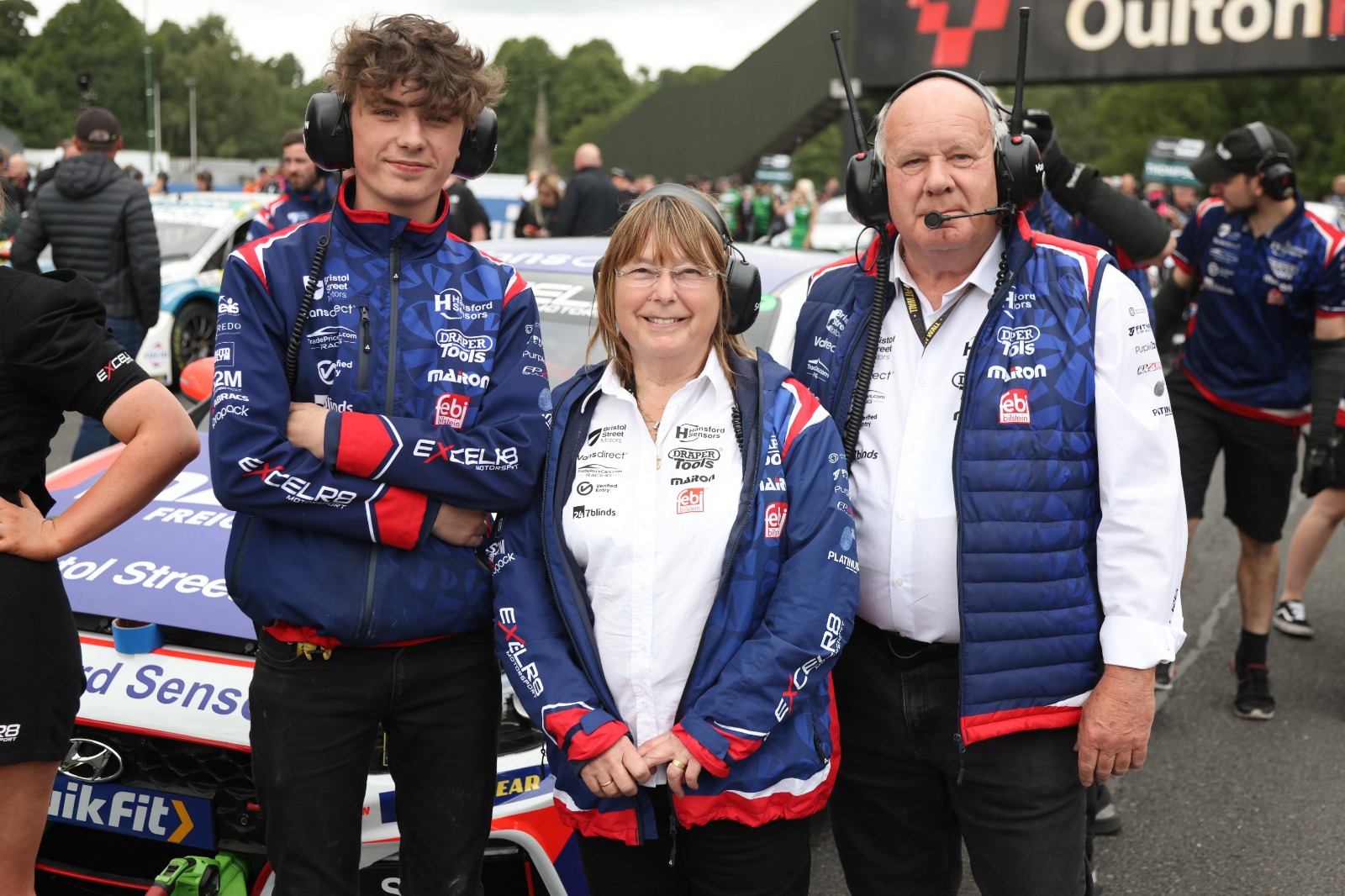 Marvin Humphries, pictured with wife Sandra in 2022, celebrated 750 BTCC races at Silverstone