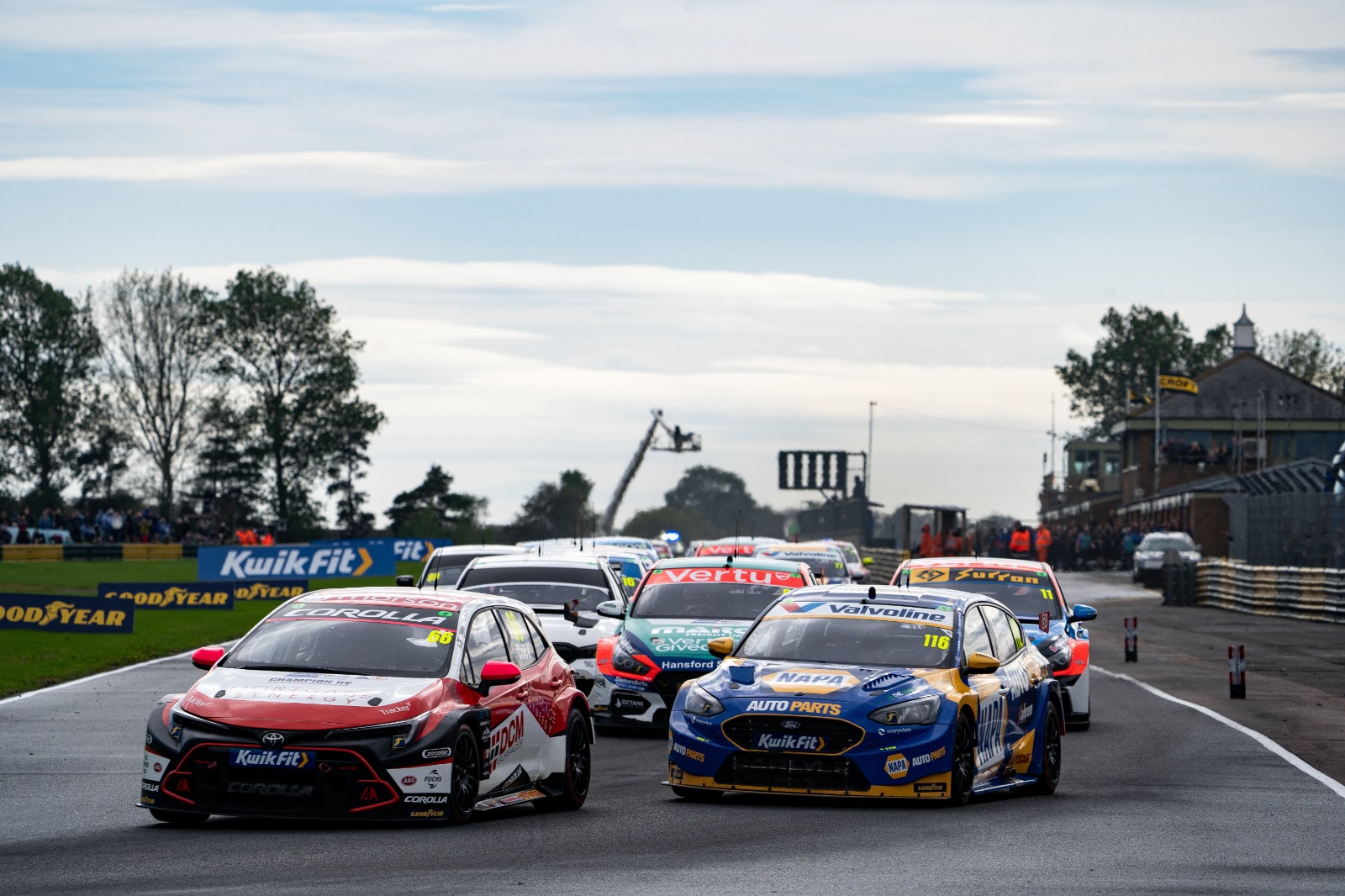 There was a different winner in each race at Croft
