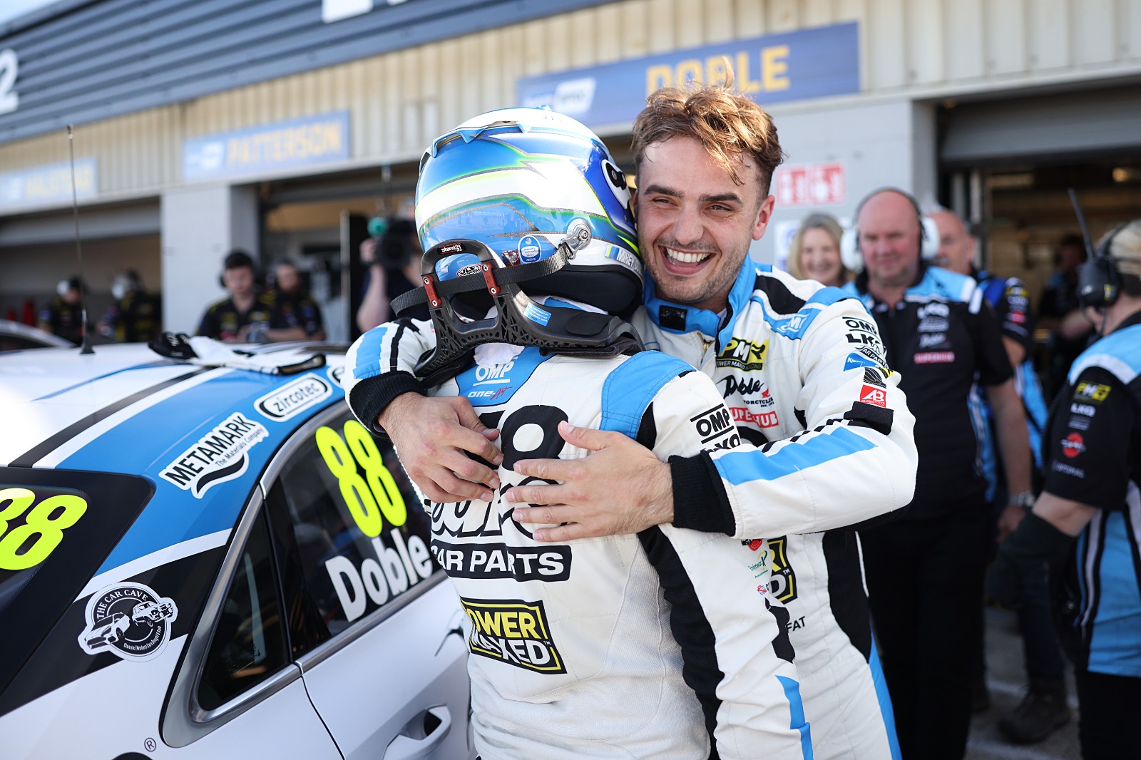 After a track-limits penalty saga, Moffat won, then lost, then won back race one from Doble
