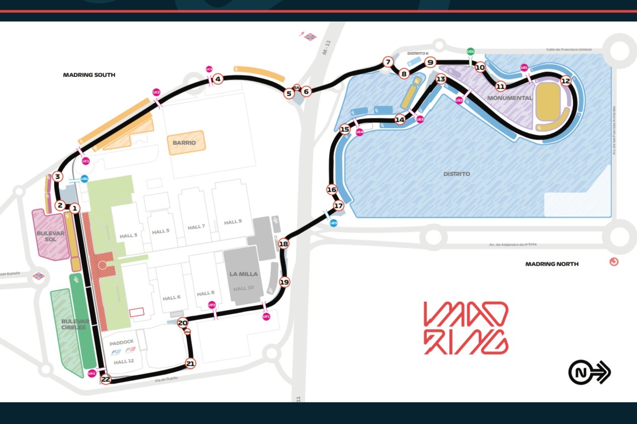 Madring track map