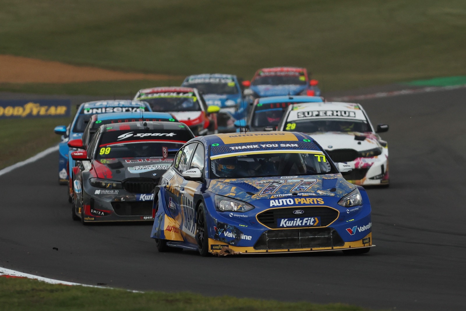 The popular Osbourne also said farewell to the BTCC