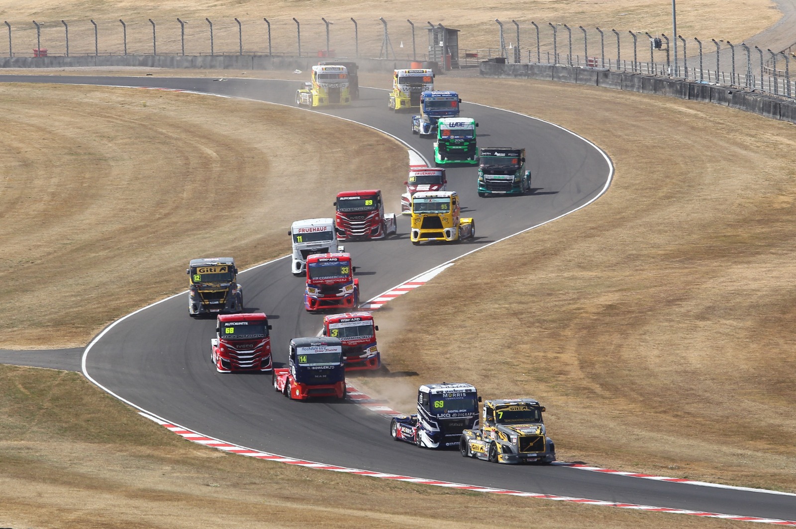 Stuart Oliver was one of four different Truck winners at Donington